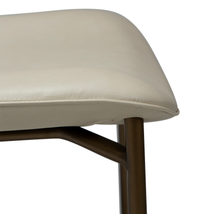Stuhl Olea Kunstleder Mandelbeige (2er-Set)