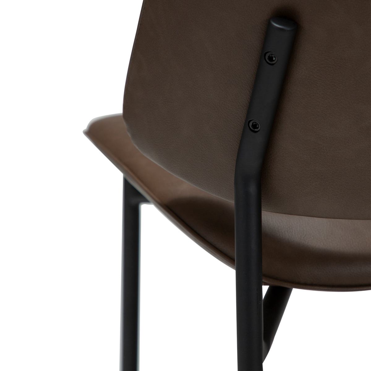 Stuhl Olea Kunstleder Mokkabraun (2er-Set)