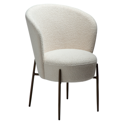 Esszimmerstuhl Bouclé Beige