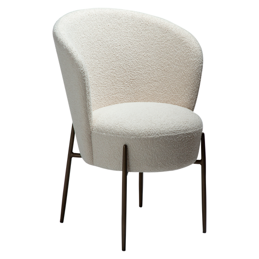 Esszimmerstuhl Bouclé Beige