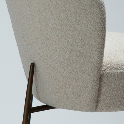 Esszimmerstuhl Bouclé Beige