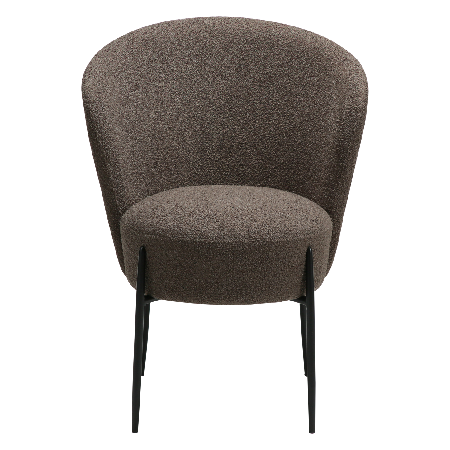 Esszimmerstuhl Bouclé Braun