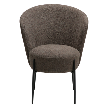 Esszimmerstuhl Bouclé Braun