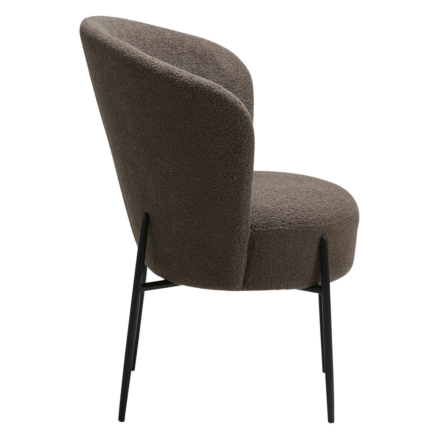 Esszimmerstuhl Bouclé Braun
