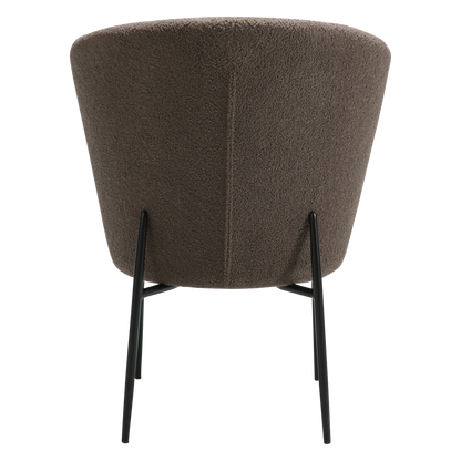 Esszimmerstuhl Bouclé Braun
