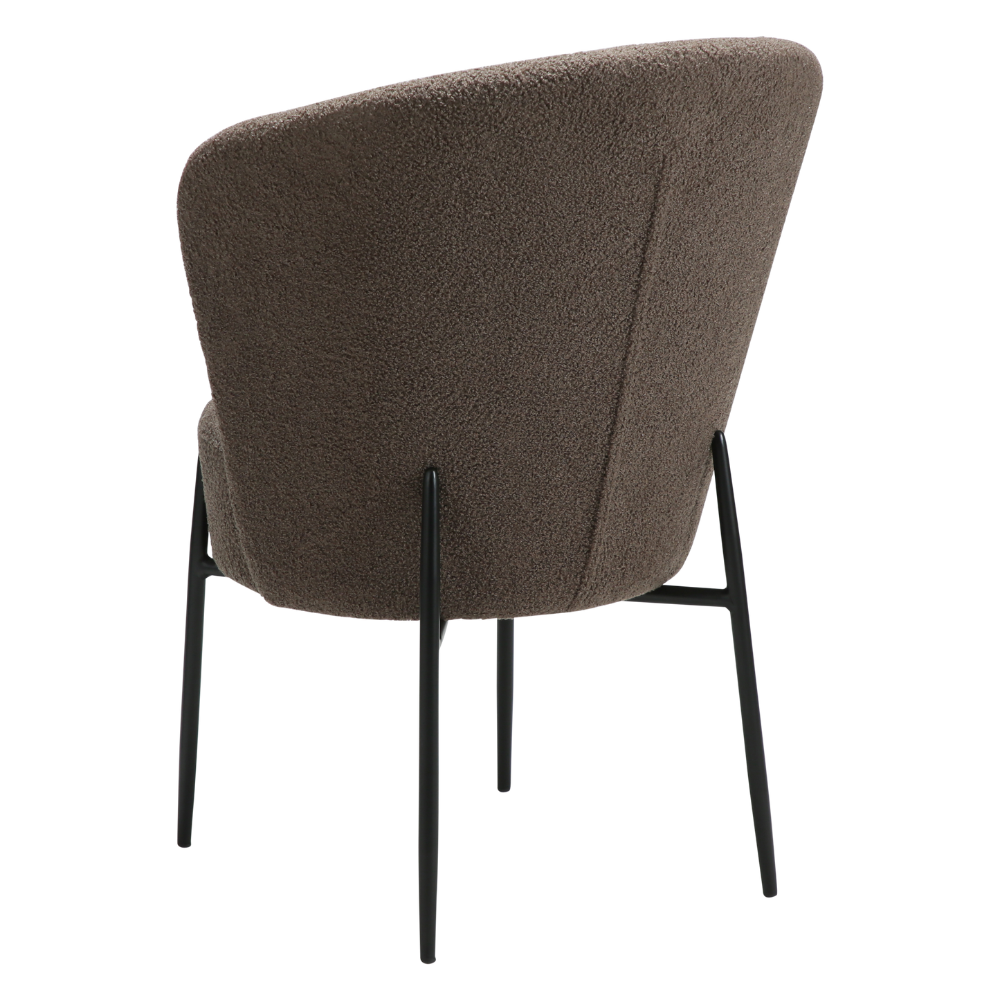 Esszimmerstuhl Bouclé Braun