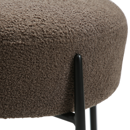 Esszimmerstuhl Bouclé Braun