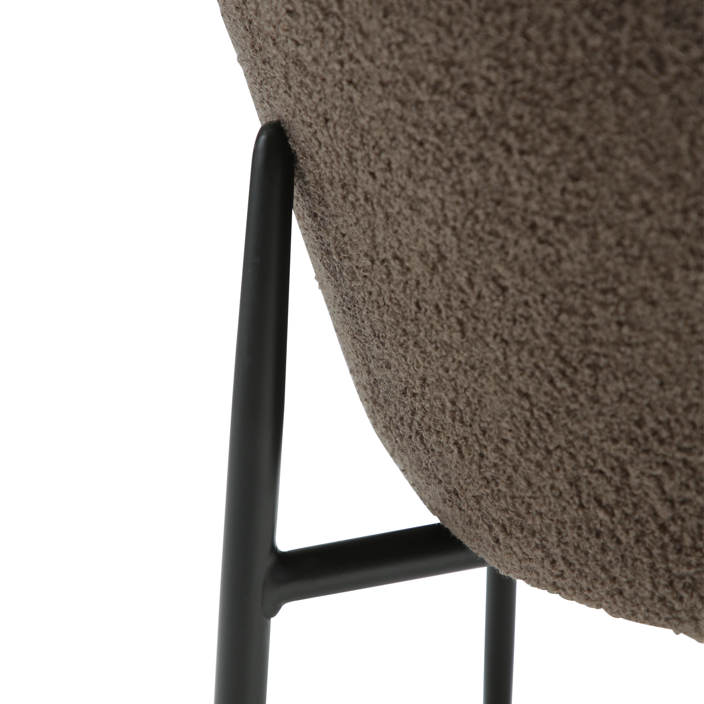 Esszimmerstuhl Bouclé Braun