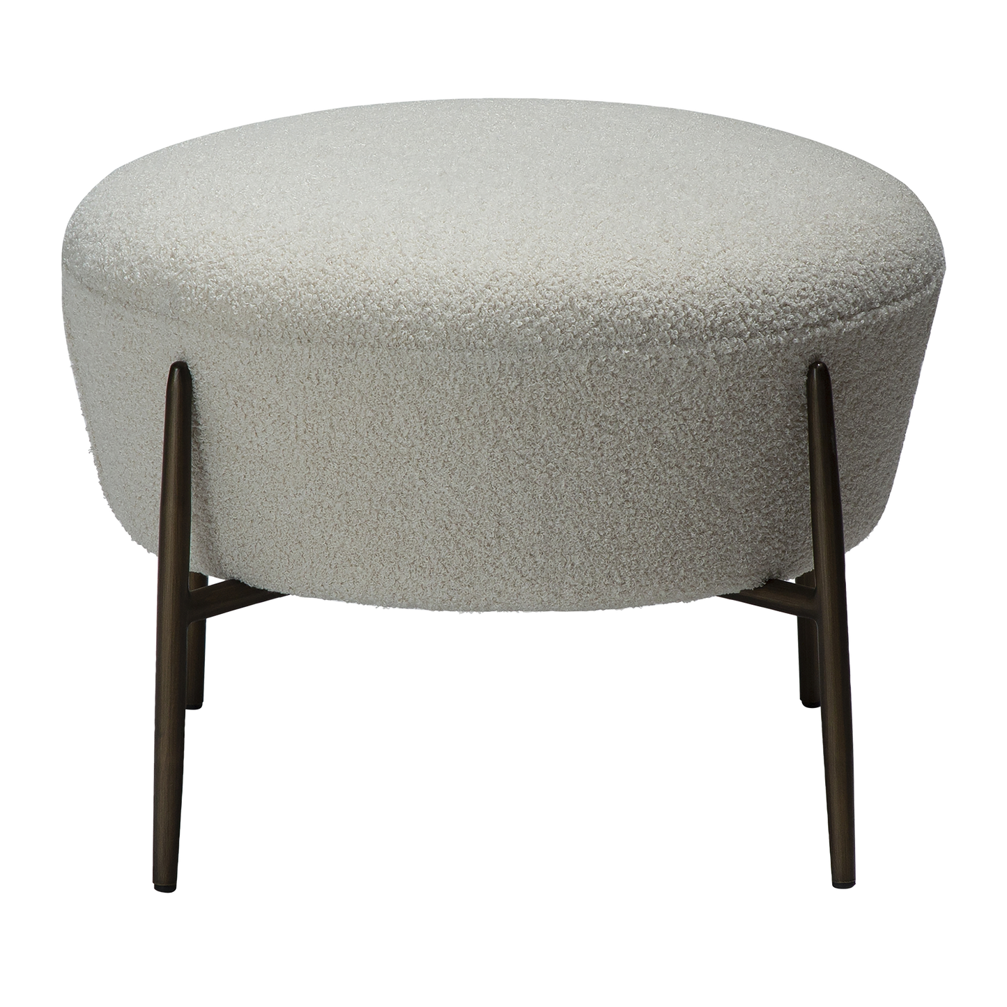 Fußhocker Bouclé Beige