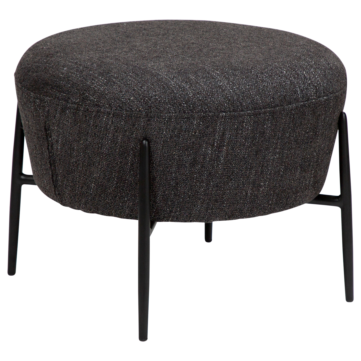 Fußhocker Rabenschwarz