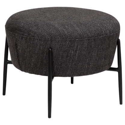 Fußhocker Rabenschwarz