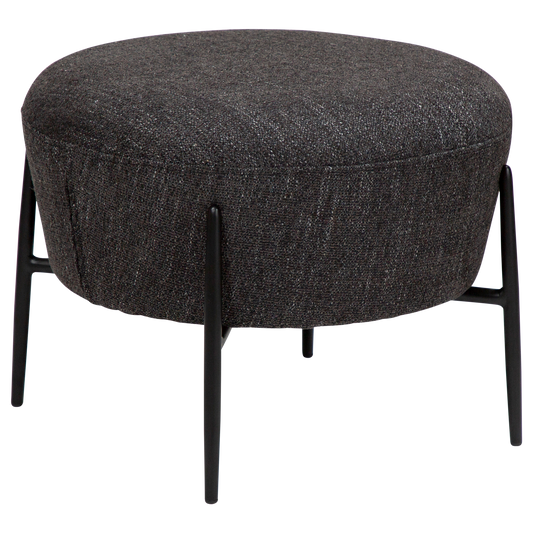 Fußhocker Rabenschwarz