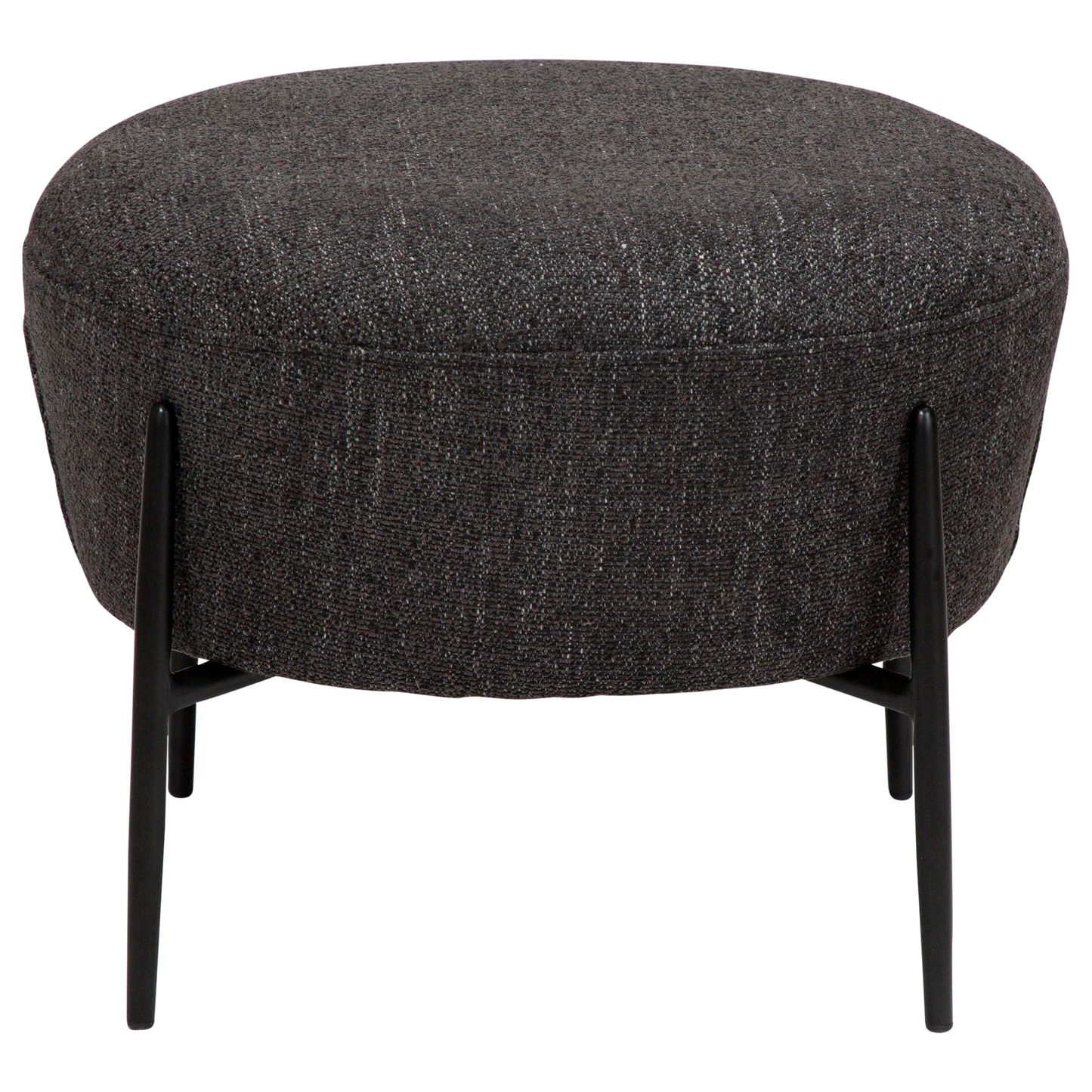 Fußhocker Rabenschwarz