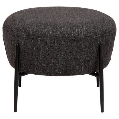 Fußhocker Rabenschwarz
