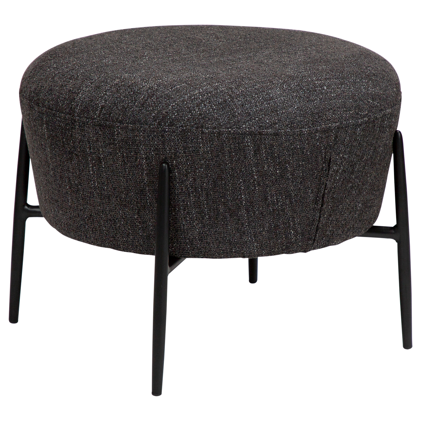 Fußhocker Rabenschwarz