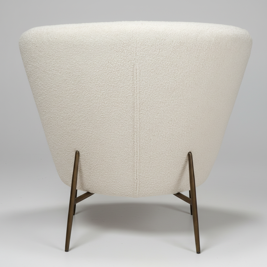Eleganter Wohnsessel Bouclé Dove