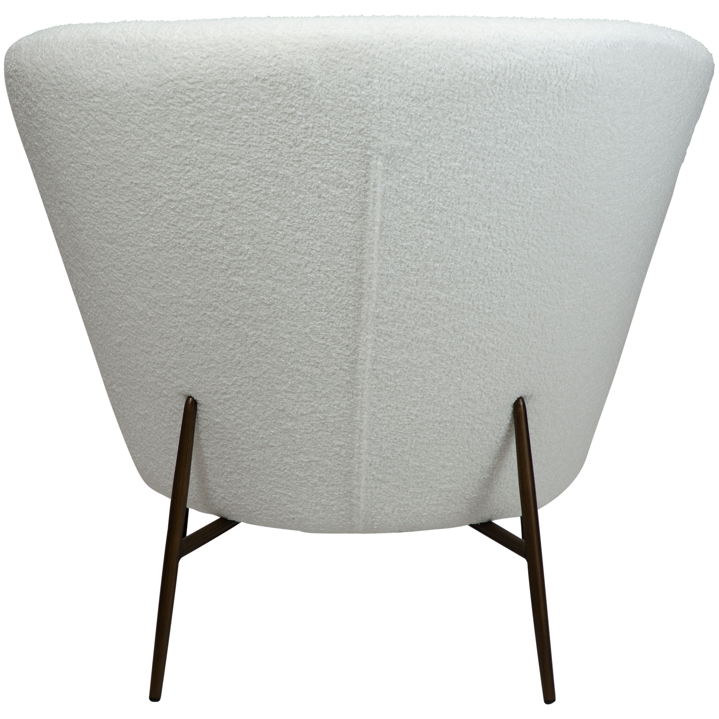 Eleganter Wohnsessel Bouclé Kühlweiß