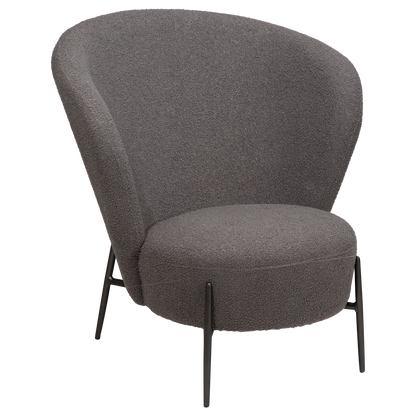 Eleganter Wohnsessel Bouclé Stone