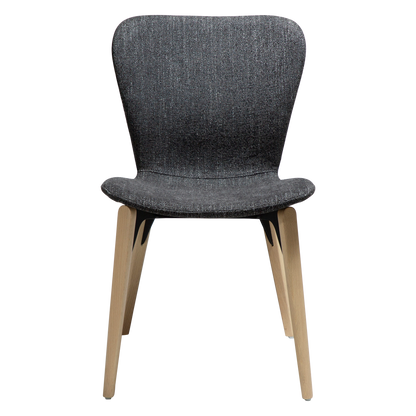 Stuhl Picea Tiefschwarz (2er-Set)