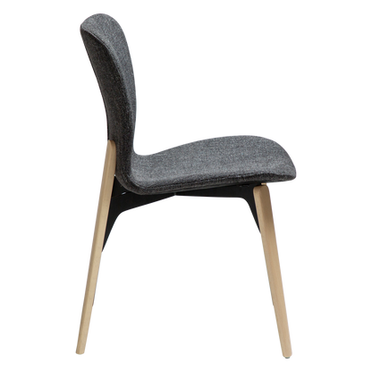 Stuhl Picea Tiefschwarz (2er-Set)