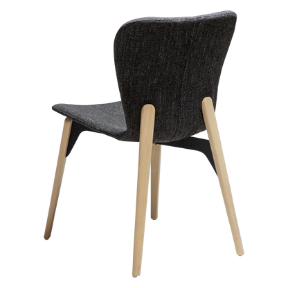 Stuhl Picea Tiefschwarz (2er-Set)