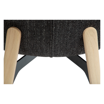 Stuhl Picea Tiefschwarz (2er-Set)