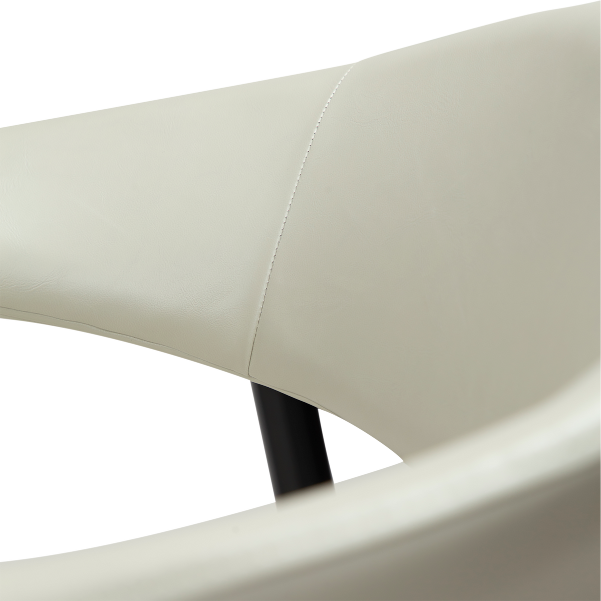 Armlehnstuhl Rhus Kunstleder Elfenbein (2er-Set)