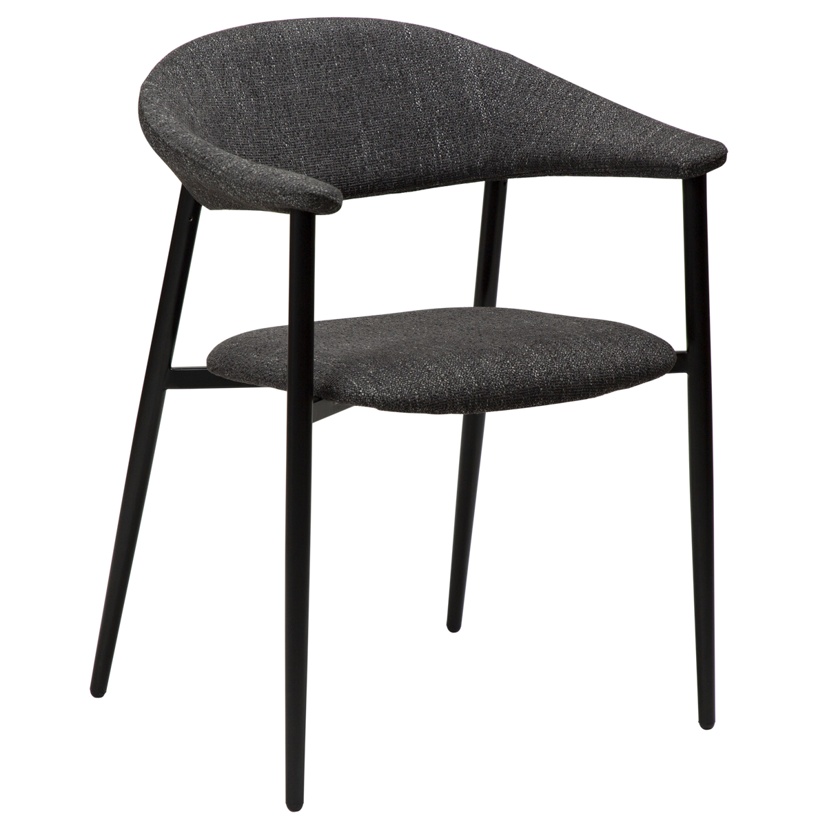 Armlehnstuhl Rhus Tiefschwarz (2er-Set)