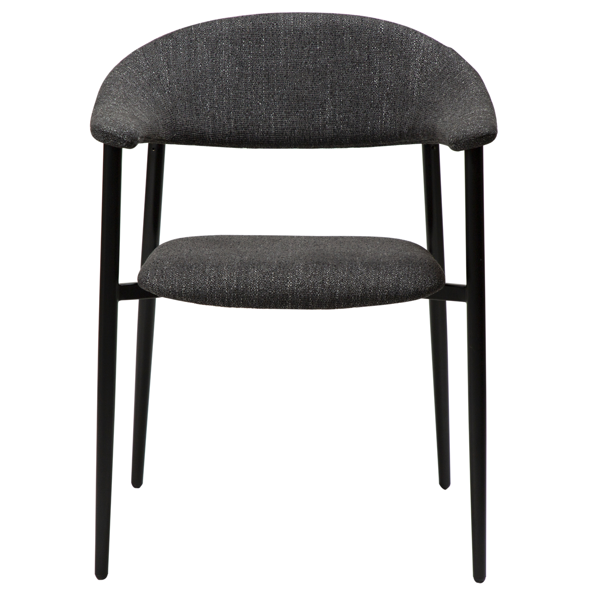 Armlehnstuhl Rhus Tiefschwarz (2er-Set)