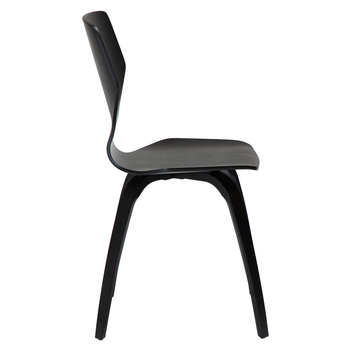 Stuhl Sabal Esche schwarz gebeizt (2er-Set)