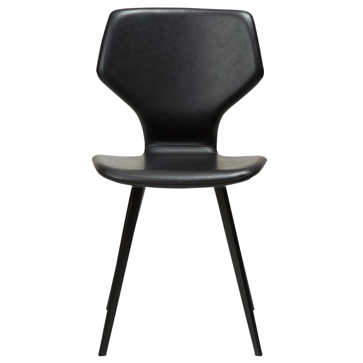 Stuhl Sabal Kunstleder Vintage Schwarz / schwarz (2er-Set)