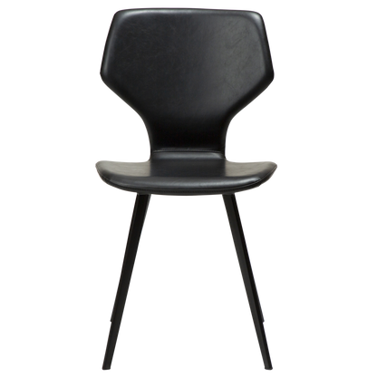 Stuhl Sabal Kunstleder Vintage Schwarz / schwarz (2er-Set)