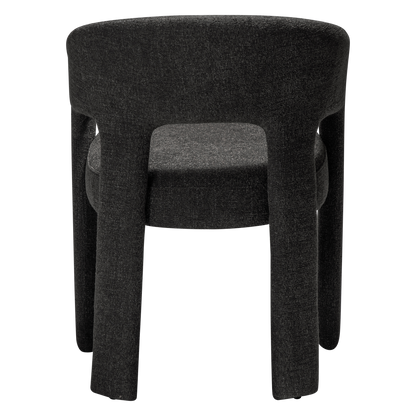 Armlehnstuhl Sugi Tiefschwarz (2er-Set)