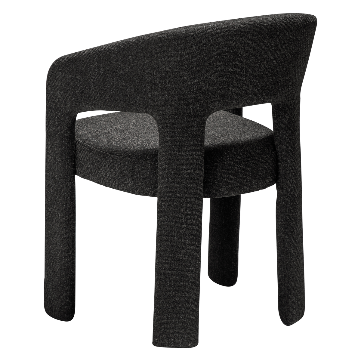 Armlehnstuhl Sugi Tiefschwarz (2er-Set)