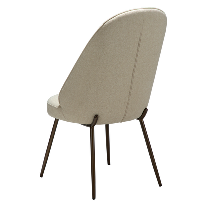 Stuhl Ulmus Mandelbeige schimmernd (2er-Set)
