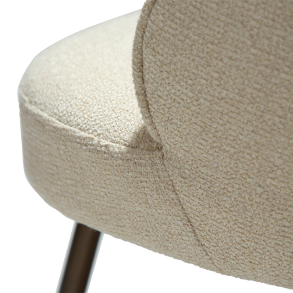 Stuhl Ulmus Mandelbeige schimmernd (2er-Set)