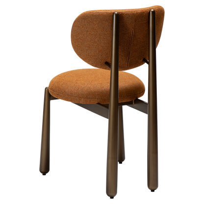 Stuhl Wenge Rostorange (2er-Set)