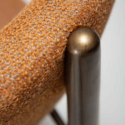 Stuhl Wenge Rostorange (2er-Set)