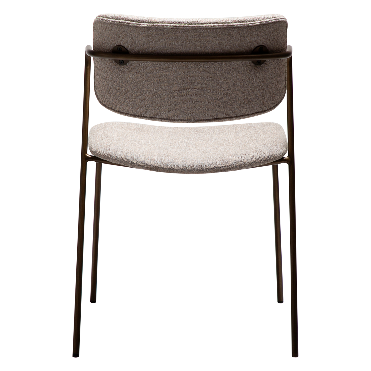 Stuhl Zygia Kaschmir / Messing (2er-Set)