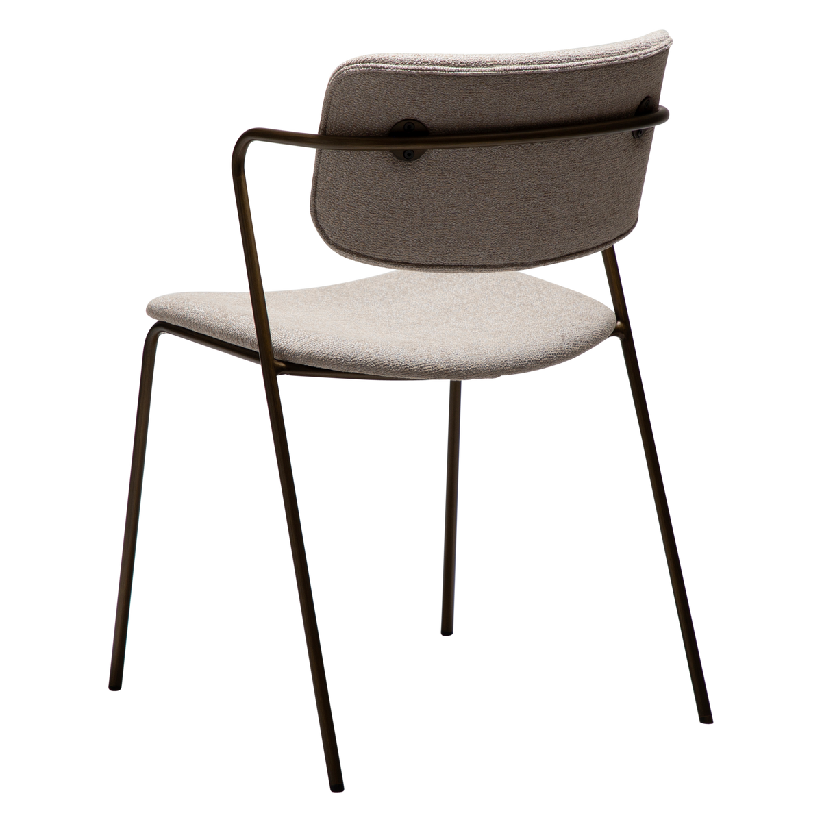Stuhl Zygia Kaschmir / Messing (2er-Set)