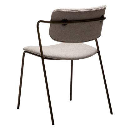 Stuhl Zygia Kaschmir / Messing (2er-Set)