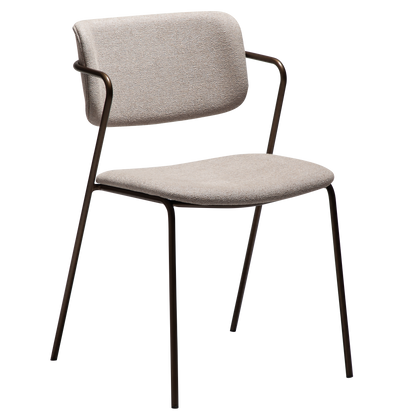 Stuhl Zygia Kaschmir / Messing (2er-Set)