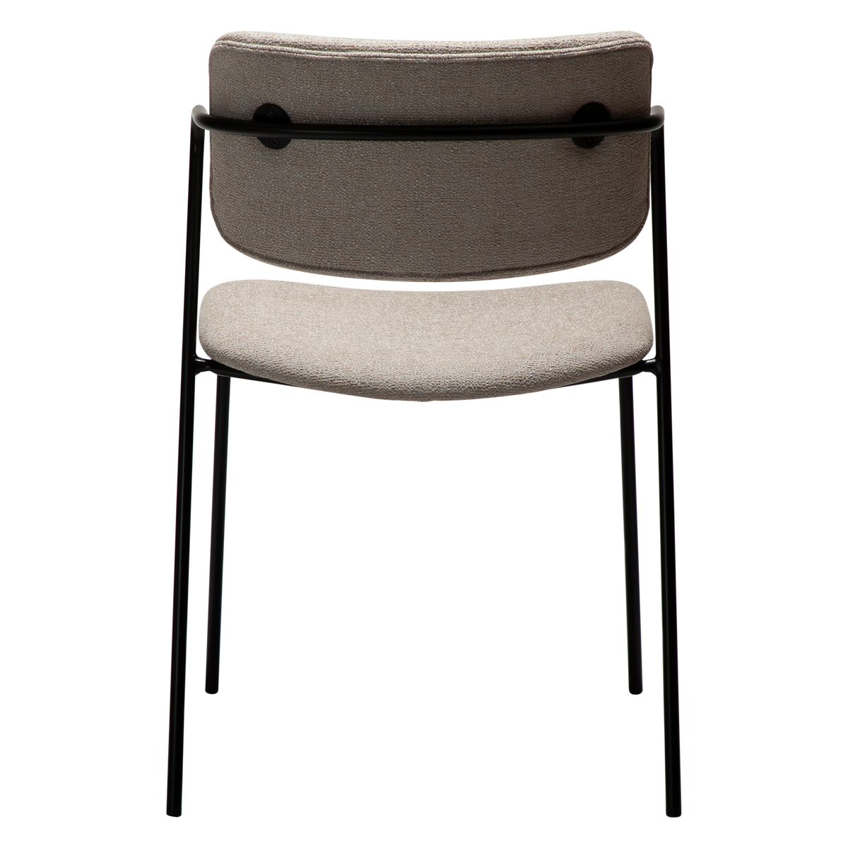 Stuhl Zygia Kaschmir / schwarz (2er-Set)