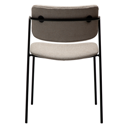 Stuhl Zygia Kaschmir / schwarz (2er-Set)