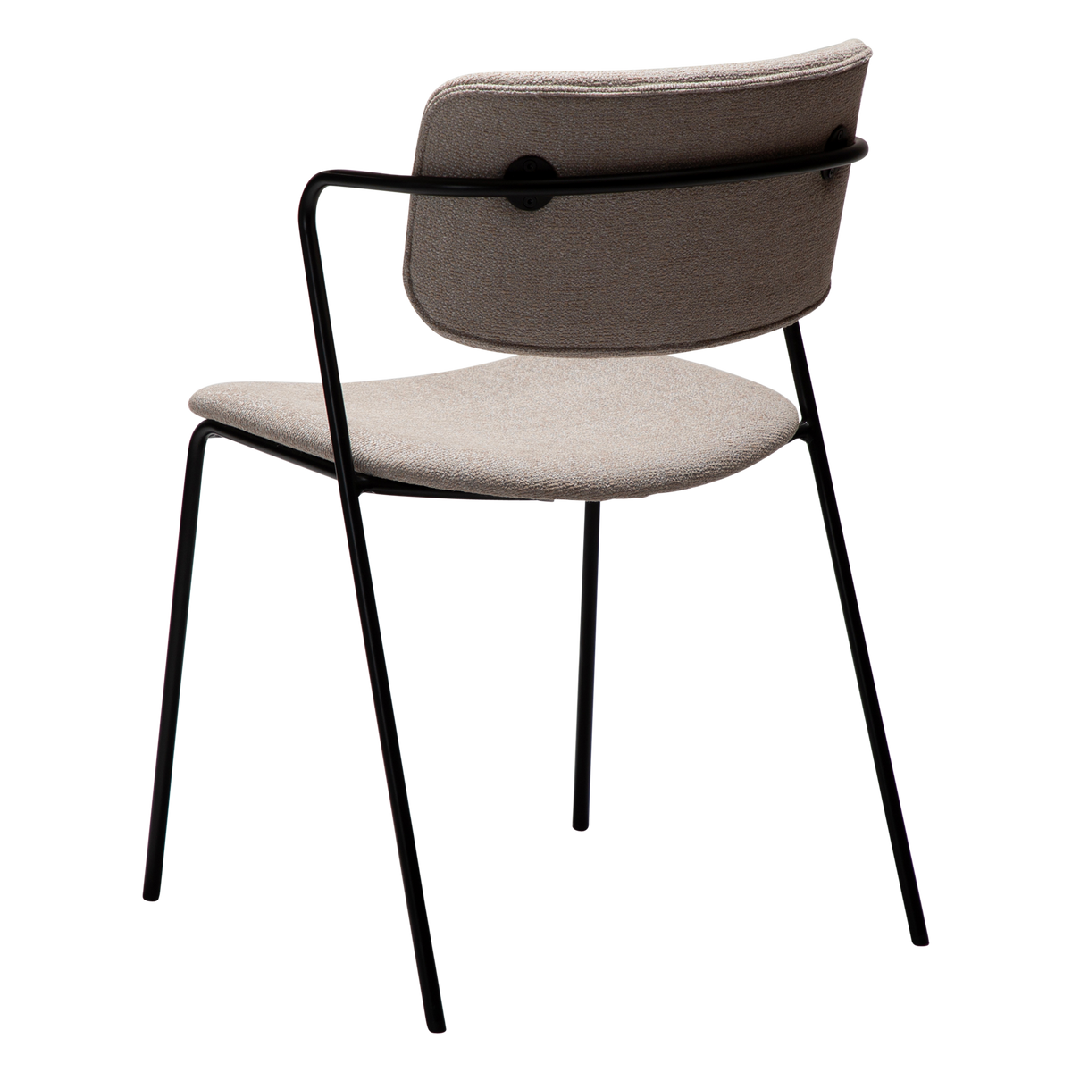 Stuhl Zygia Kaschmir / schwarz (2er-Set)