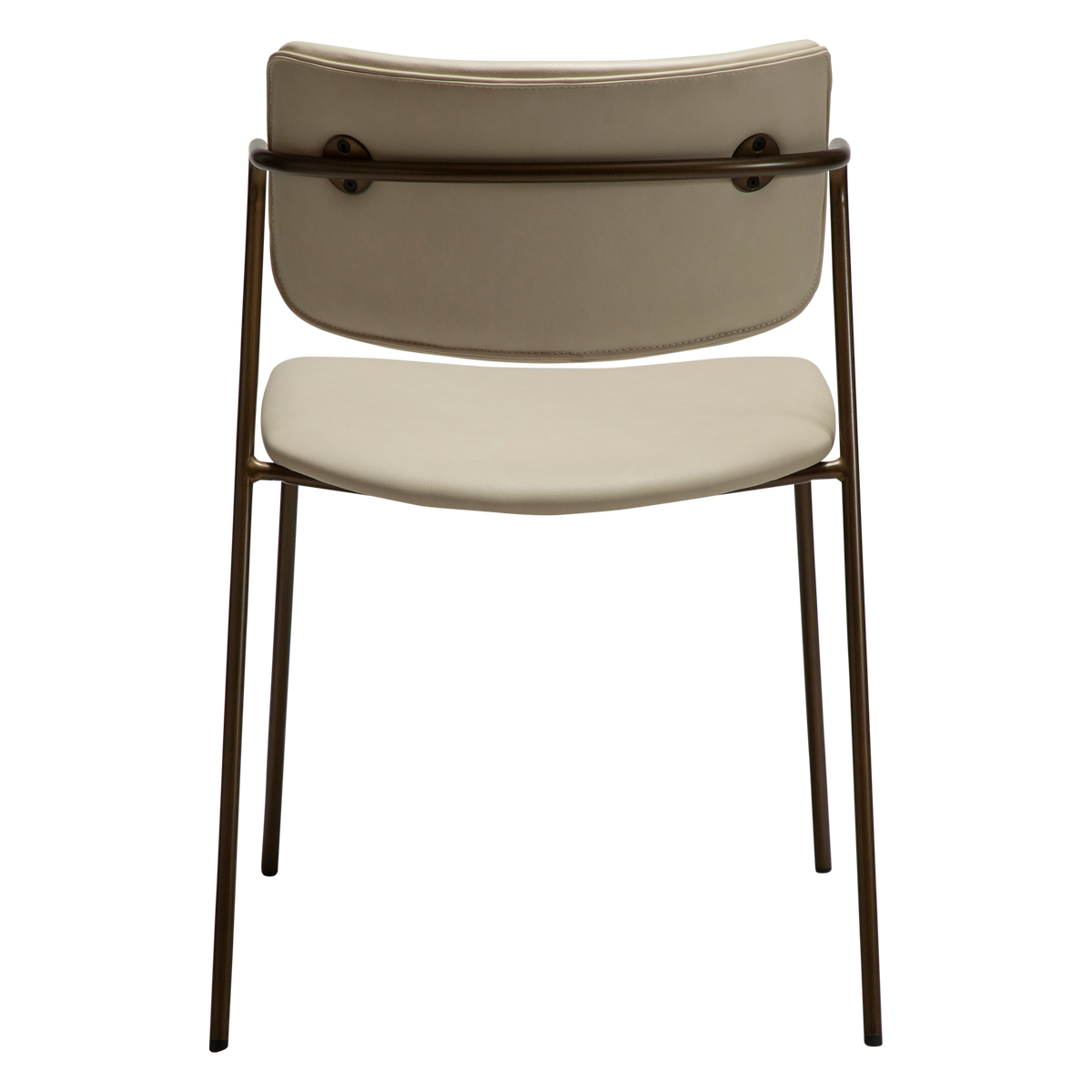 Stuhl Zygia Kunstleder Mandelbeige (2er-Set)