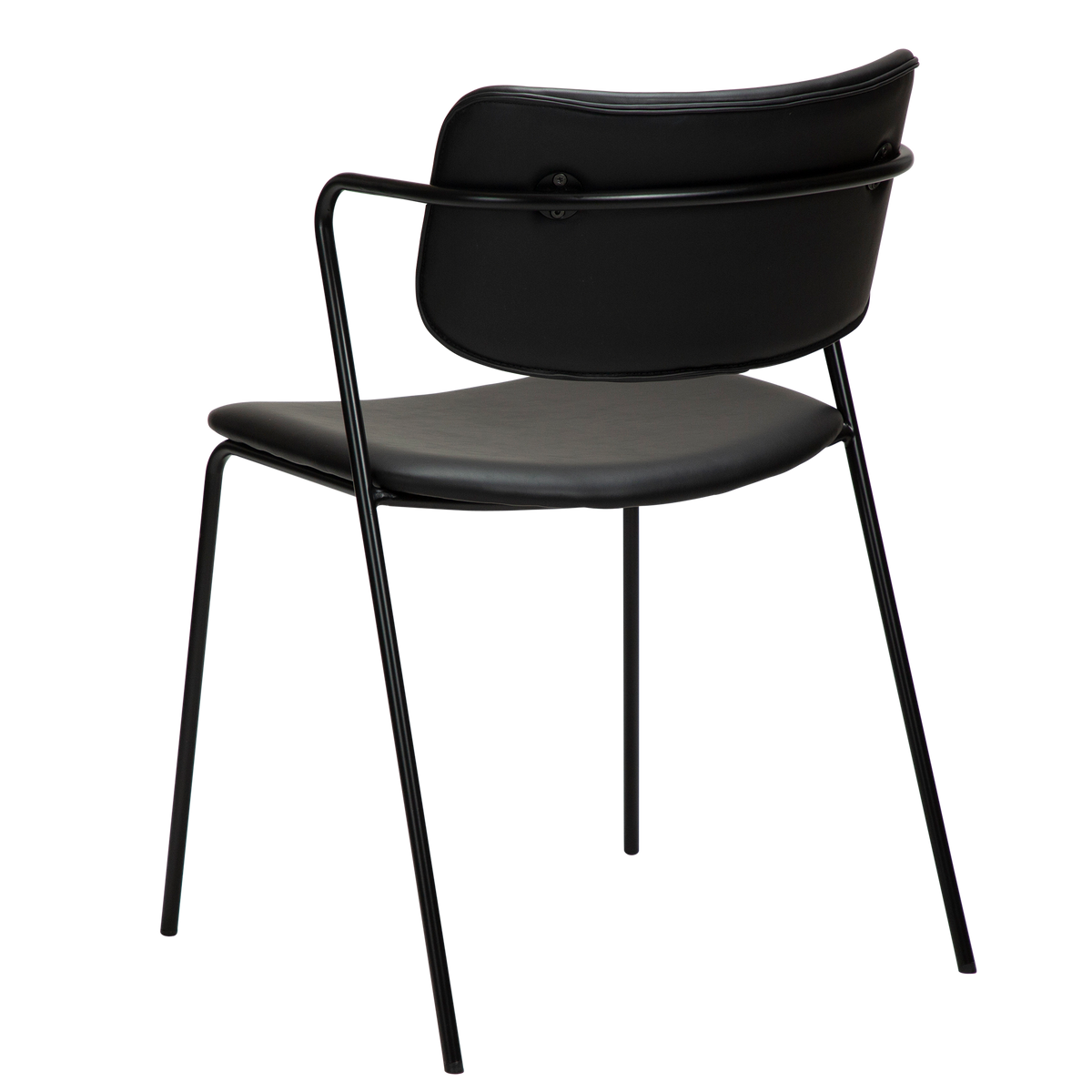 Stuhl Zygia Kunstleder Vintage Schwarz (2er-Set)