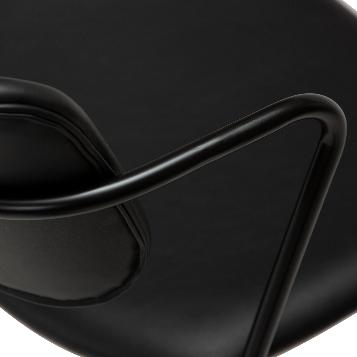 Stuhl Zygia Kunstleder Vintage Schwarz (2er-Set)
