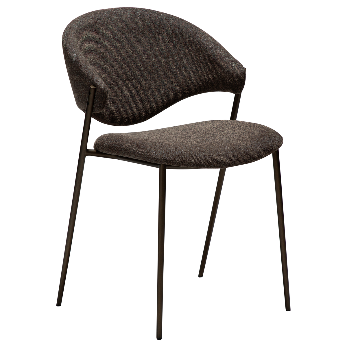 Stuhl Zamia Mokkabraun (2er-Set)