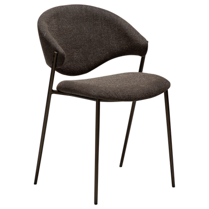 Stuhl Zamia Mokkabraun (2er-Set)